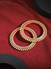 Yellow Chimes Bangles for Women Gold Toned Beads Designed Meenakari Touch Traditional Bangles for Women and Girls